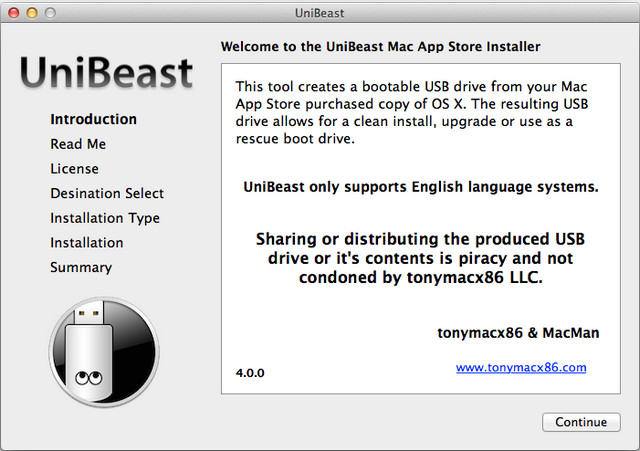 UniBeast 5.0.1 官方免費(fèi)版